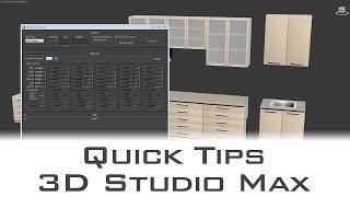 Autodesk 3ds Max - Quickly Detail Interiors with Cabinet Maker Script