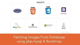 Fetch images from MySQL database using php ,bootstrap