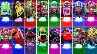 All Monsters Trucks : Tow Truck  Optimus Truck  Dump Truck  Garbage Truck Tiles hop Coffin Dance
