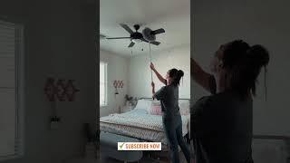 How to Clean a Dirty Bedroom | Ceiling Fan Cleaning without Ladder  |  Best Way To Clean Fan