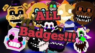 How to get ALL Badges!!! | Sunrise Over Freddy's: Roleplay | Roblox