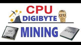 CPU Digibyte DGB Mining Tutorial - Every Coin Counts - CPUMiner