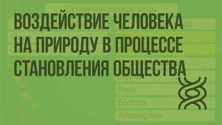 Воздействие человека на природу в процессе становления общества. Видеоурок по биологии 11 класс