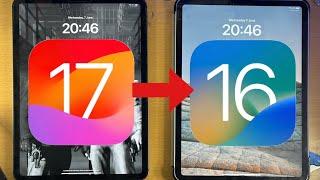 How To Downgrade iPadOS 17 to iPadOS 16 [FULL TUTORIAL]