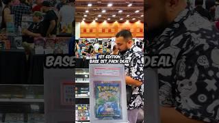 NEGOTIATING FOR A 1st EDITION BASE SET PACK  #pokemon #pokemoncommunity #pokemontcg