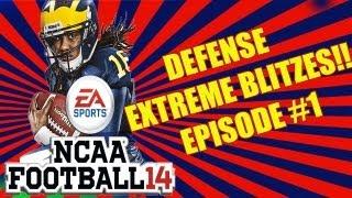 NCAA 14 Football " Fast Set Up Blitz Edge Heat" | 43 OVER SMOKE MID ZONE| NCAA Football 14