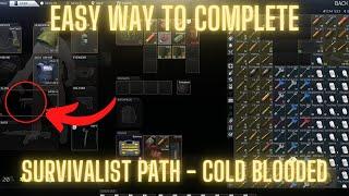 Task Guide on simple way to complete The survivalist path - Cold blooded (Escape from Tarkov) 12.11