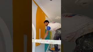 Wall painting orange collor fast cort