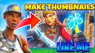 How To make A Fortnite THUMBNAIL For FREE!