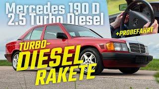 Mercedes w201 (1991) 190 D 2.5 Turbo Diesel – 5-Zylinder TurboDiesel Oldtimer #w201 OM602 Sound!