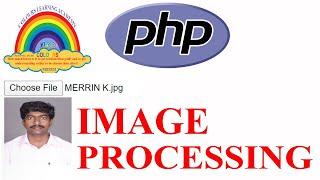 Image Processing in PHP | View an image before and after uploading it to the database.