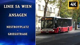 Linie 5A Wien Ansagen – Nestroyplatz - Griegstraße | Wiener Grantler