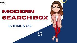 How to create modern search box by HTML and CSS  #html #css #searchbox