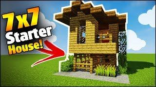 Minecraft: 7X7 Starter House Tutorial - How to Build a House in Minecraft