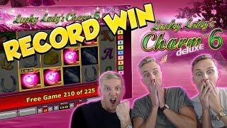 RECORD WIN!!!! Lucky Ladys charm 6 Big win - Casino - Huge Win (Online Casino)