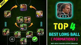 Top 4 Best Long Ball Formations With F. Beckenbauer  eFootball 2025 | Best Long Ball Formati 