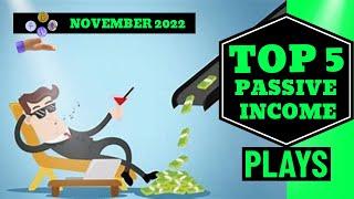 Top 5 Passive Income Plays November #passiveincome #crypto #defi