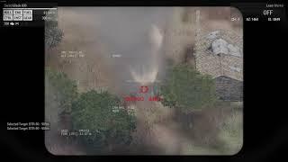 Ukrainian switchblade 600 destroys Russian BTR and Ammo truck  - Arma 3