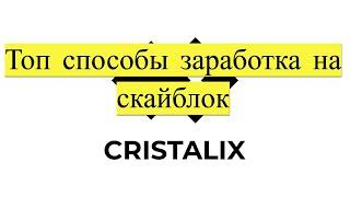 ТОПОВЫЕ СПОСОБЫ ЗАРАБОТКА НА SKYBLOCK | CRISTALIX