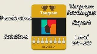 Puzzlerama Solutions - Tangram Rectangles Expert ( Level 39-50 )