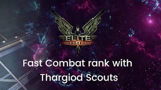 Elite Dangerous Fast Combat Rank from Thargoid Scouts with 3 different builds.