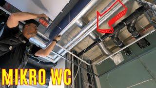 Umbau Mitarbeiter WC in getrenntes Mikro WC / Waschbecken Café Baustelle Teil 6 Trockenbau DIY