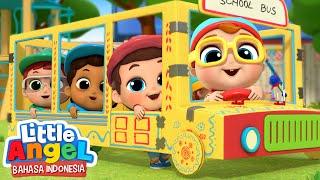 Roda Di Bus Berputar-putar Di Sekolah | Kartun Anak | Little Angel Bahasa Indonesia