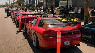 Twin Turbo 3000GT CRASHES Liberty Walk Meet in LA!