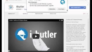 i butler Installationsanleitung Google Chrome