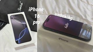 Unboxing an iPhone 16 Pro in black titanium 