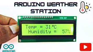 ️️Arduino Weather Station ll DHT 11 Temperature Humidity Sensor in tamil