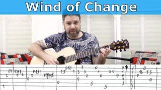 Fingerstyle Tutorial: Wind of Change -- Guitar Lesson w/ TAB