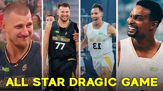 Luka Dončić and Nikola Jokić vs Steve Nash and Chris Bosh at Goran Dragić Farewell All Star Game!