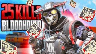 Bloodhound 25 KILLS and 4,900 Damage Apex Legends Gameplay