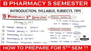 Introduction - B Pharmacy 5th Semester || Syllabus || Subjects || Tips || Carewell Pharma