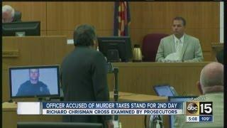 Officer accused of murder takes the stand