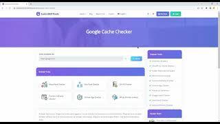 Google Cache Checker | SumoSEOTools