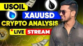 CRYPTO USOIL XAUUSD   LIVE TRADING || 30 oct || Bitcoin Live Scalping|