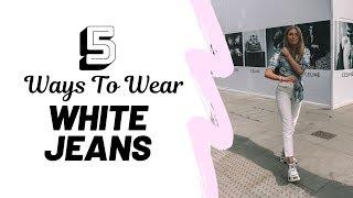 HOW TO STYLE WHITE JEANS | Lookbook & Outfit Ideas // Sinead Crowe