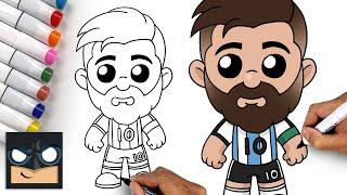 How To Draw Lionel Messi ️ World Cup 2022