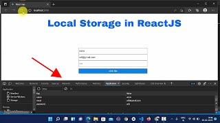 Local Storage in ReactJS | how to add and retrieve data in local storage reactjs | codemicros