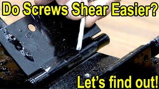 Do Screws Shear easier than Nails? Let's find out!