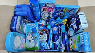 Ultimate Blue Stationery Collection, Doraemon Pencil Case, Magic Eraser, Car Pen, Toy From The Box 