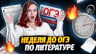 НЕДЕЛЯ ДО ОГЭ ПО ЛИТЕРАТУРЕ | Умскул