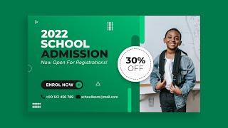 Photoshop Tutorial - School Admission Poster Design