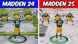 Madden 25 vs Madden 24 Side by Side Comparison!