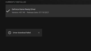 How to fix Nvidia Geforce Experience Driver download failed error