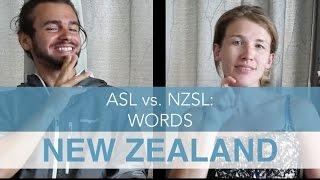 American Sign Language vs. New Zealand Sign Language: Words