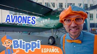 Blippi aprende sobre aviones en el Museo del Vuelo