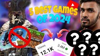 Top 5 Best Mobile Games For GAMING CHANNEL In 2024 | How To Grow Gaming Channel In 2024